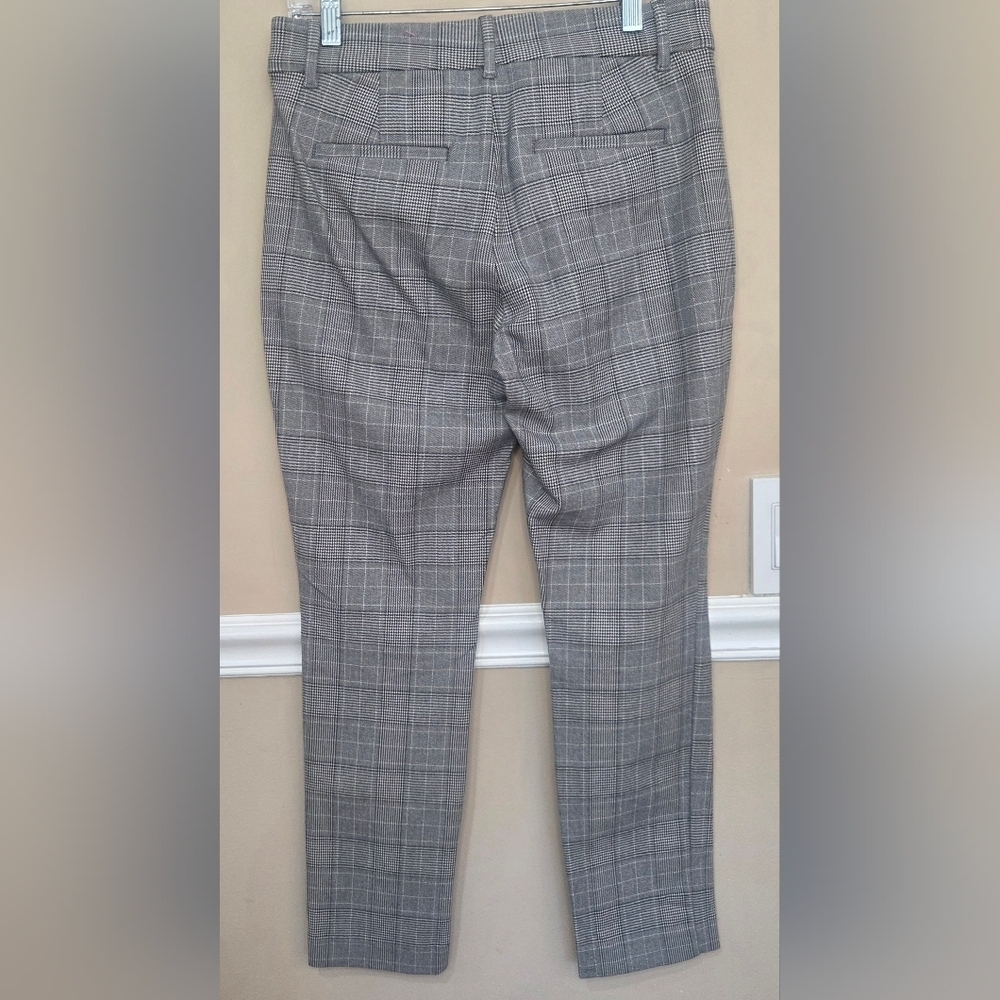 Gap Chatham Black White Houndstooth Glen Plaid Dress Ankle Pants 4 NWOT. - Picture 4 of 13